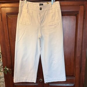 Anthropologie Maeve “The Colette”Wide Leg Cropped Jeans